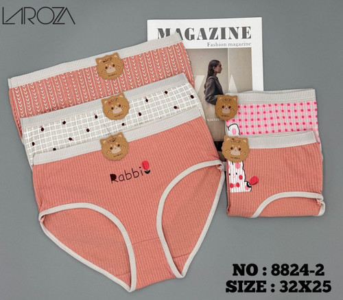 شورت زنانه نخی کبریتی طرحدار فریسایز XL